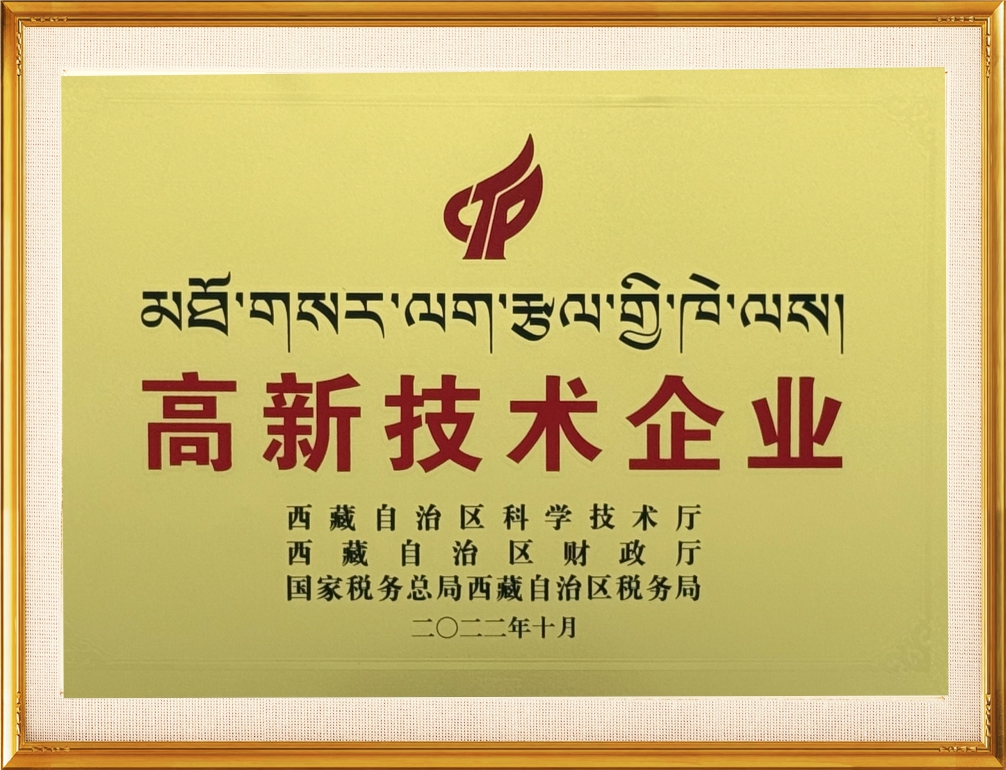 高新技术企业证书